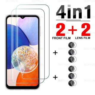 4in1 Front  Screen Soft Hydrogel Film + lens Protector For Samsung Galaxy A54 A14 A04 A04s 4G 5G