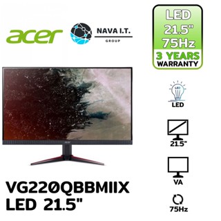 COINSคืน15%⚡FB9JMZV6⚡ ACER VG220QBBMIIX NITRO GAMING LED 21.5" (VA,75 HZ) UM.WV0ST.B01 MONITOR รับประกัน 3ปี