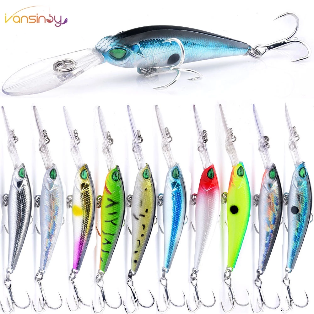 เหยื่อปลอม เหยื่อตกปลา แบบแข็ง ยาว 6 กรัม 9 ซม. Minnow Lure