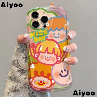 ✅เคสโทรศัพท์มือถือแบบนิ่ม ใส กันกระแทก ลายกราฟฟิตี้ เด็กผู้หญิง ขอบโค้ง สีใส สําหรับ Iphone 14 13promax 12 11 7 8p xs xr ZTPA