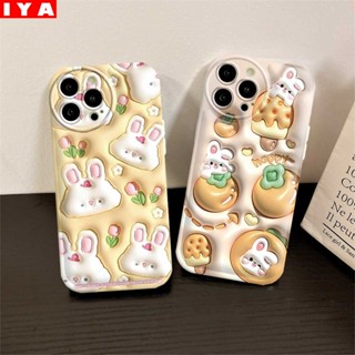 เคสโทรศัพท์มือถือ TPU ลายดอกไม้ กระต่ายน่ารัก สําหรับ Realme 10 C21Y C25Y C15 C12 C25S C11 C20 realme5 5i 6i C3 8i