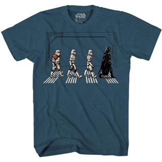 เสื้อยืดแขนสั้นโดนัลด์ ดั๊ก เสื้อยืดถักฤดูร้อน Star Wars Death Star Road Stormtrooper Crossing เสื้อยืดผู้ชาย Donald Duc