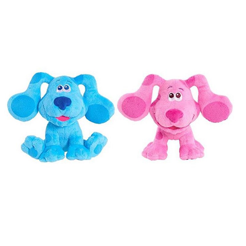 Anime Blue Spotted Dog BLUES CLUES & YOU!ตุ๊กตาสุนัขสีชมพูของเล่นของขวัญวันเกิดขายส่ง