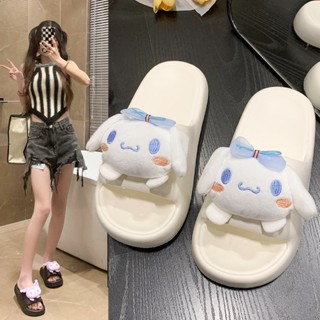 👠รองเท้าแตะ👠  การ์ตูนน่ารัก  Melati Dog Dog  Word Slippers Woman  รองเท้าแตะบ้าน Eva  SD6158