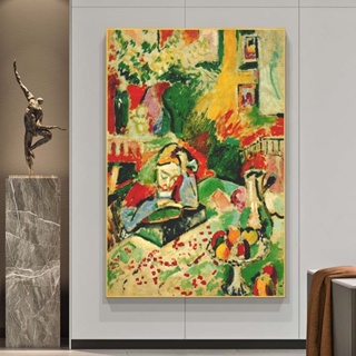 โปสเตอร์ภาพวาดสีน้ํามันบนผ้าใบ รูปผู้หญิง Henri Matisse Abstract สําหรับตกแต่งผนังห้อง