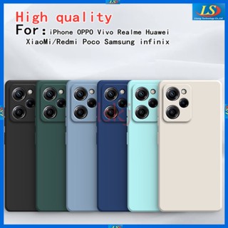 เคส Poco X5 Pro 5G เคส Poco X3 Pro X3 NFC M3 M3 Pro 5G C40 M4 Pro 4G เคส Poco X5 5G เคสโทรศัพท์มือถือ สีพื้น แฟชั่นเรียบง่าย สําหรับ YTC