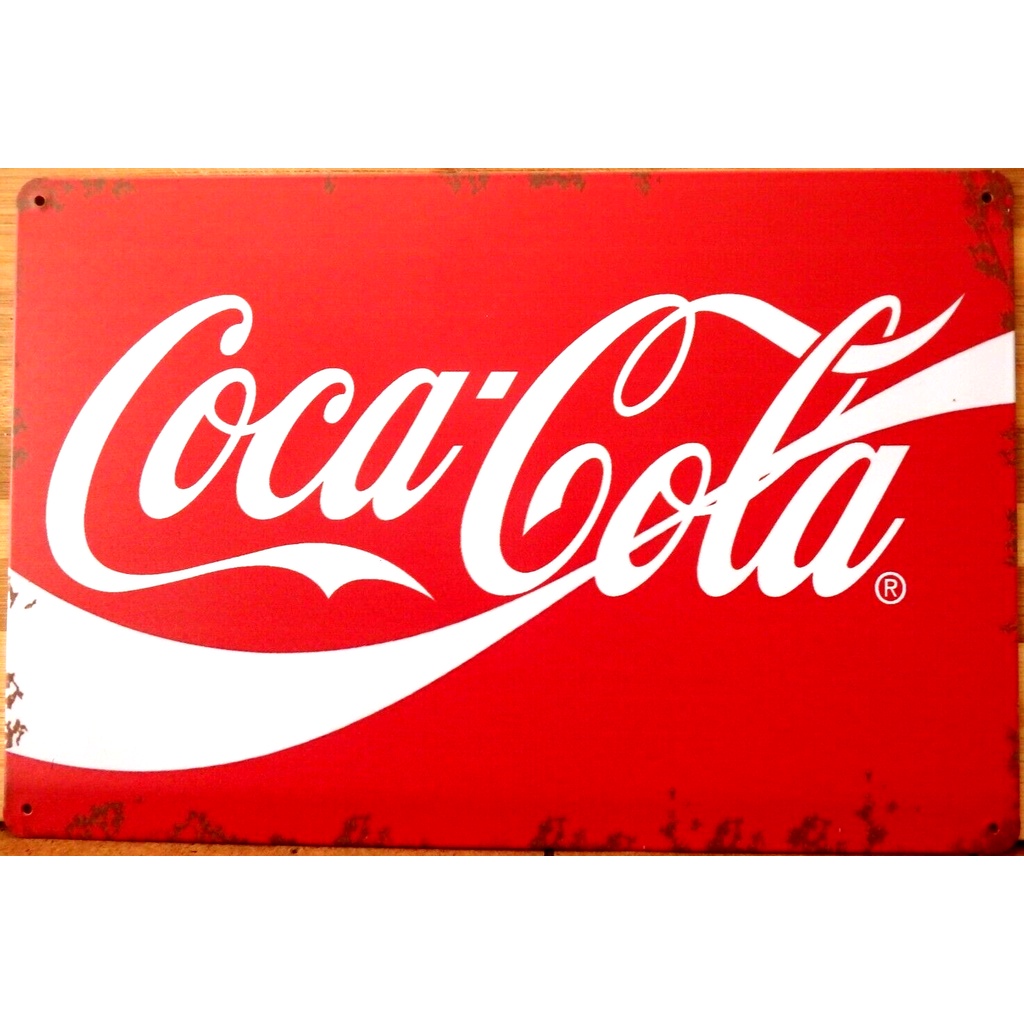 COCA COLA ป้ายโลหะชนบท Vintage Tin Shed Garage Bar Man Cave Wall Plaques