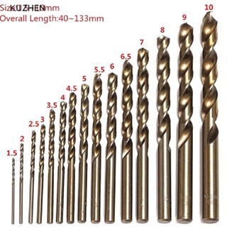 [FunnyHouse] 15Pcs High Speed Steel HSS-Co M35 Cobalt Drill Bit Set 1.5-10MM Steel Pounch New Stock