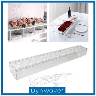 [Dynwave1] Clear Acrylic Flower Vase Flower Pot Floral Arrangement for Table Home Decor