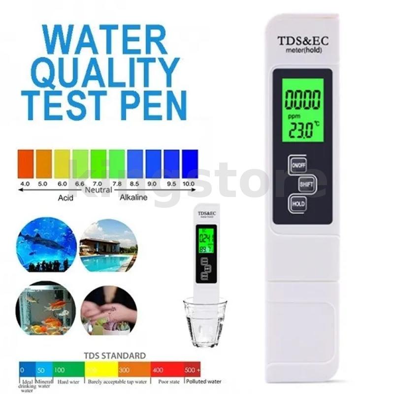 3-in-1 TDS PH Meter Testing Pen TDS & pH Testing for Aquariums Swimming pools Applications