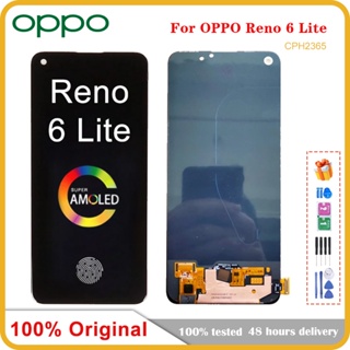 อะไหล่แผงหน้าจอสัมผัสดิจิทัล LCD Amoled TFT 6.43 นิ้ว สําหรับ Oppo Reno6 Lite CPH2365