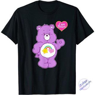 Bear ฤดูร้อนmen disney  Care Bears Best Friend Bear T-Shirt เสื้อยืดแฟชั่นคอกลม สบาย（S-5XL）