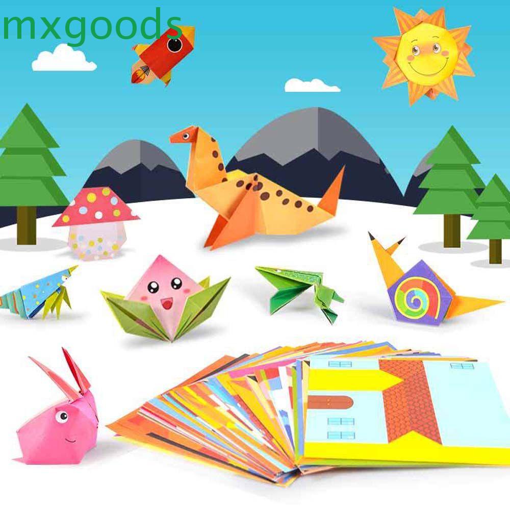 HANDMADE Mxgoods กระดาษโอริกามิแบบพับได้ 54 หน้า