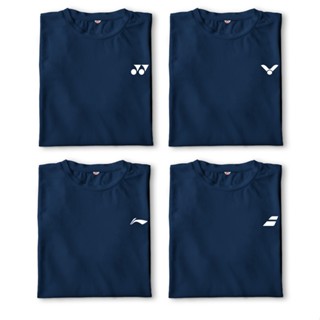 Navy Blue Badminton Shirt (Drifit) (Yonex, Victor, Babolat, Lining)(Unisex)_03