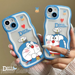 เคส Samsung A14 A13 A12 A11 A71 A54 A53 A52 A52S A51 A50 A50S A34 A33 A32 A31 A30 A30S A24 A23 A22 A20 A10S A04 A04S A03 A03S A02 A02S M12 M11 M02 4G 5G Transparent Wave Doraemon Soft Case