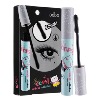 ODBO OOPS! Cutest Collection Mascara 8ml. มาสคาร่า ช่วยให้ยาวขึ้น กันน้ำ สีดำสนิท #OD904