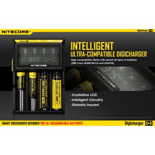 เครื่องชาร์จถ่าน NITECORE D4 (ของแท้เช็ค VALIDATION ได้) ถ่าน