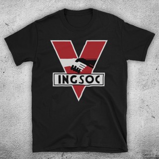 เสื้อยืด พิมพ์ลายโลโก้ Nineteen Eighty-Four 1984 Ingsoc สําหรับผู้ชาย