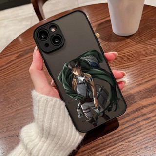 เคสโทรศัพท์ซิลิโคน TPU แบบนิ่ม ลาย YD67 Attack On Titan LEVI สําหรับ iPhone 11 X XR XS MAX SE 2020 7 8 7+ 8+