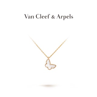 [พร้อมกล่องบรรจุภัณฑ์] Vca Van Cleef &amp; Arpels Alhambra สร้อยคอไข่มุก จี้รูปใบไม้สี่แฉก สีทอง สําหรับแม่ และเด็ก