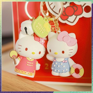 SANRIO พวงกุญแจ จี้การ์ตูนอนิเมะ Hello Kitty สําหรับแขวนกระเป๋า โทรศัพท์มือถือ เครื่องประดับ