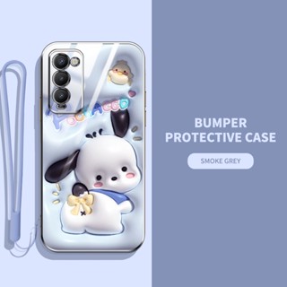 เคสโทรศัพท์มือถือ ลายสัตว์ และพืชน่ารัก 3D พร้อมสายคล้อง สําหรับ Infinix Tecno Camon 18 18T 18P CH6 CH6n CH7n CH7