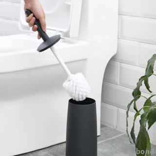 [Biubond] Toilet Cleaning Brush and Holder Set Bathroom Accessories Toilet Scrubber Rim Cleaner Long Handle Space Saving Durable Toilet Brush Set