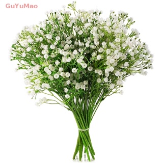 [cxGUYU] 15inch White Gypsophila Artificial Flowers Wedding DIY Bouquet Decoration Arrangement Plastic Babies Breath Fake Flower Home Decor  PRTA