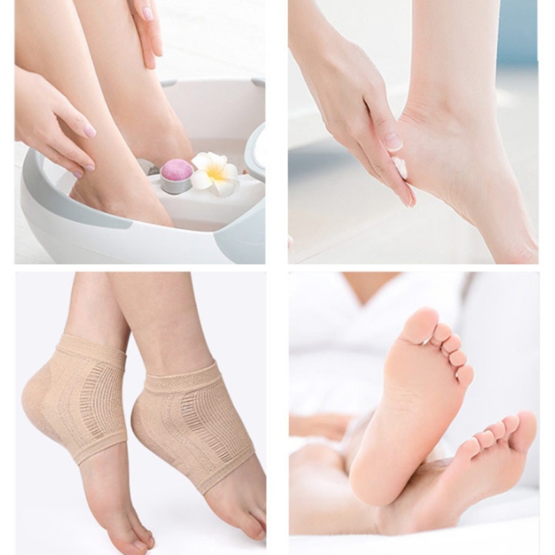 Unstop* Pedicure Foot-Spa Socks Silicone Moisturizer Sleeve to Repair Callus Rough Heel