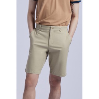 LTD กางเกงชิโน่ขาสั้น ผู้ชาย สีกากี | Chino Shorts (Slim Fit) | 0928