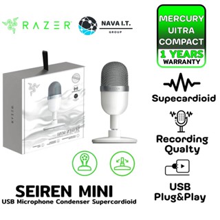 COINSคืน15%⚡FB9JMZV6⚡ RAZER SEIREN MINI MERCURY ULTRA-COMPACT STREAMING MICROPHONE รับประกัน 1ปี