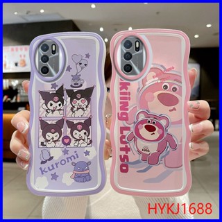 เคส Oppo A16 tpu ซิลิโคน ลายคลื่น ฝาครอบป้องกัน การ์ตูน ขอบเต็ม นิ่ม TY