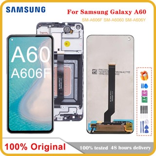 หน้าจอสัมผัส LCD 6.3 นิ้ว แบบเปลี่ยน สําหรับ Samsung Galaxy A60 A606 A6060 Galaxy A60 Uniaux