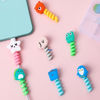 เกลียวถนอมสายชาร์จ USB ซิลิโคน สําหรับ Iphone