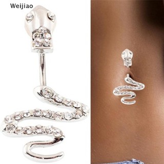 Weijiao% Women Snake Stainless Steel Belly Button Ring Navel Ring Body  Jewelry TH