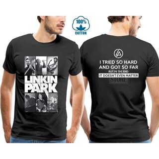 เสื้อยืดแขนสั้นเสื้อยืดแขนสั้นเสื้อยืดใหม่ Linkin Park บรรณาการใหม่ผู้ชายสีดำขนาด S ถึง4XlS-5XLS-5XL