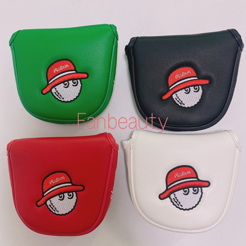 หมวกชาวประมง Golf Club Putter และ Mallet Putter Headcover Magnetic Closed Golf Club Head Protection Cover ลดล้างสต็อก