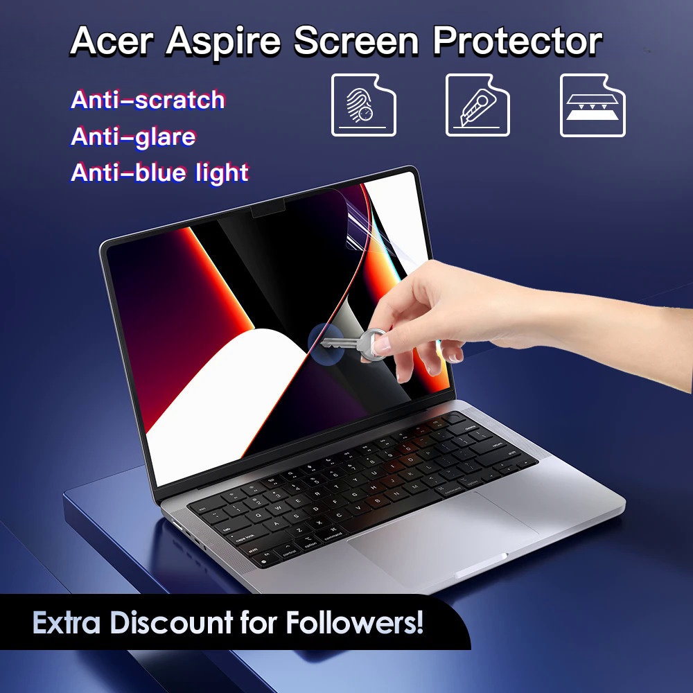 2 ชิ้น/เซ็ต Acer Aspire 3 แล็ปท็อปป้องกันหน้าจอ 14 นิ้ว 15.6 Anti-Blue Light Matte HD Anti Glare ป้อ