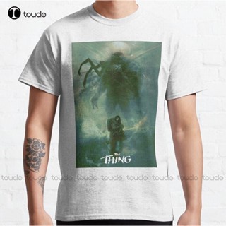 ใหม่ เสื้อยืด พิมพ์ลายโปสเตอร์ The Thing สไตล์คลาสสิก