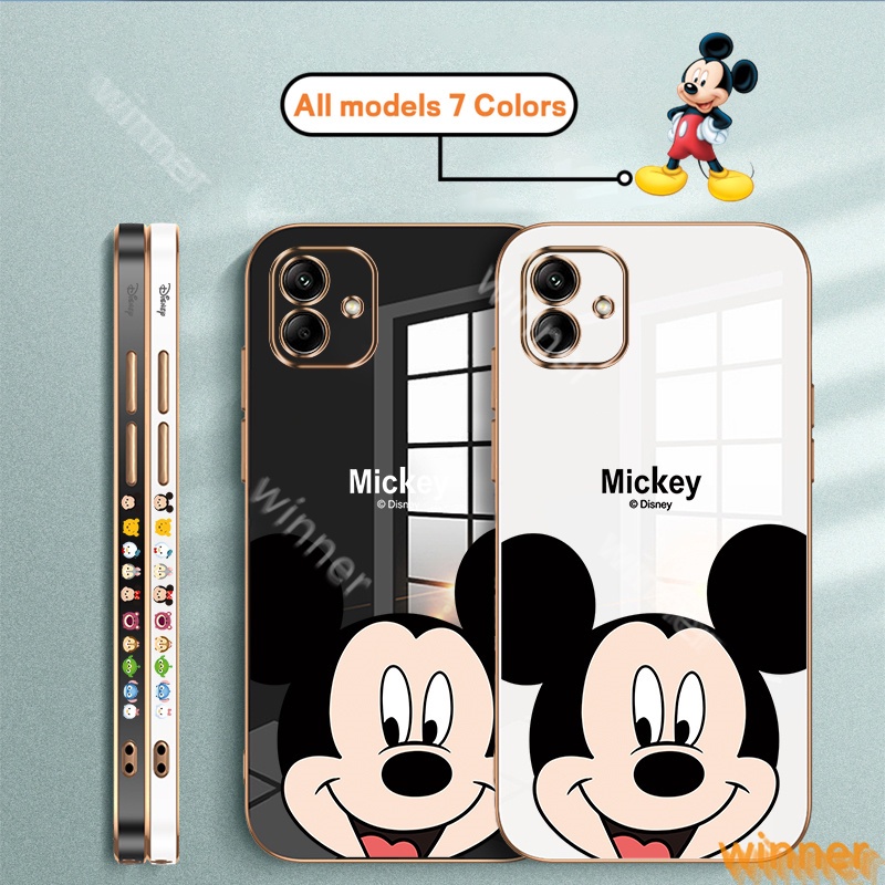 เคส Samsung A04E A04 A01 A02 A03 A03S A04S A03 Core A13 5G โทรศัพท์มือถือแบบนิ่ม ลายดิสนีย์ มิกกี้เม