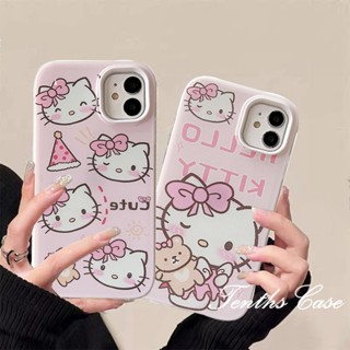 เคสโทรศัพท์มือถือแบบนิ่ม ลายเฮลโลคิตตีน่ารัก 3 In 1 สําหรับ OPPO A78 A17 A17K A57 A76 A96 A16 A16s A15 A15s A95 A93 A94 A74 Reno 5 7Z A92 A72 A52 A53 A31 A5 A9 2020 A3s F11