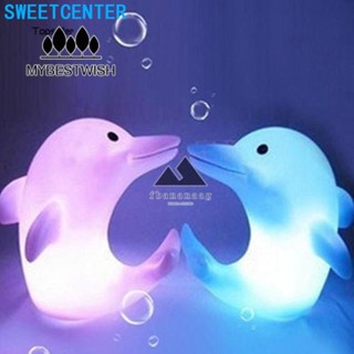 โคมไฟ LED รูปปลาโลมา กระต่ายน่ารัก เปลี่ยนสีได้ 7 สี สําหรับตกแต่งบ้าน
