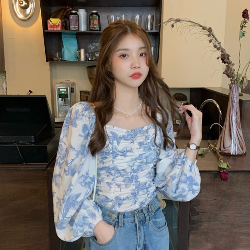 เสื้อปาดไหล่วัยรุ่นน่ารักสไตล์เกาหลีสีสันสดใส เสื้อผ้าสำหรับผู้หญิง สินค้าสวยน่ารัก สินค้าพร้อมส่ง