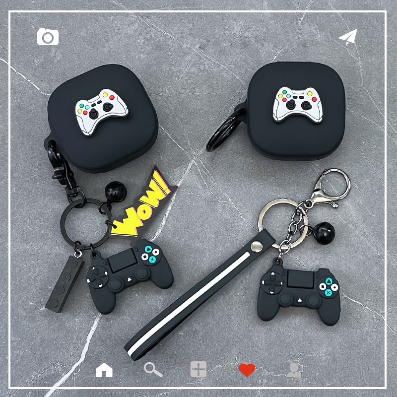 การ์ตูนเกมสําหรับ Anker Soundcore Liberty 4NC /Liberty4 Pro / Liberty 5 กรณีตลกซิลิโคนหูฟังบลูทูธพร้อมพวงกุญแจกล่องได้ยิน