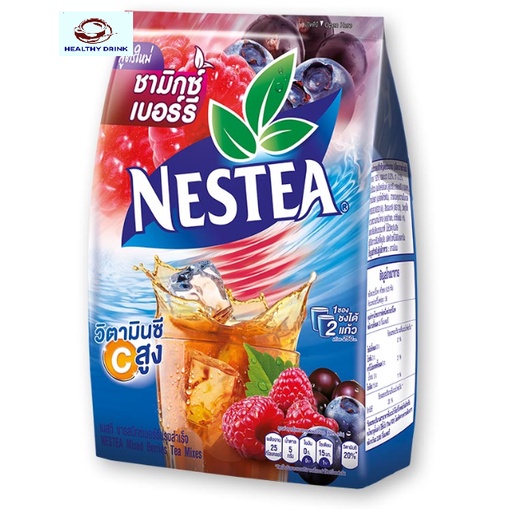 NESTEA เนสที ชามิกซ์เบอร์รี่ มิกซ์เบอร์รี่ ปรุงสำเร็จชนิดผง12.5 กรัม x 18 ซอง วิตามินซีสูง สะอาด ส่ง