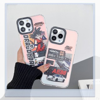 เคสป้องกันโทรศัพท์มือถือ ลายดราก้อนบอล สองด้าน สําหรับ iPhone 11 14 Plus 12 13 Pro Max