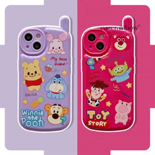 เคสโทรศัพท์มือถือ แบบนิ่ม ลายการ์ตูน Toy Story Winne The Pooh สําหรับ iPhone 11 14 13 12 Pro MAX 7 8 Plus XR X XS MAX