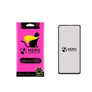 HERO CATฟิล์มกระจก กันรอย เต็มจอ  สำหรับ OPPO Reno7 7Z 7Pro 6 5 4 4Z A52020 A12 A54 A73 A74 A76 A95 A96 A3S A5S A16K A31