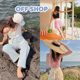 OFF SHOP พร้อมส่ง (OFF-5K51) เสื้อสายเดี่ยวไหมพรม ลายBebe สีพาสเทลน่ารักคิ้วมากๆ