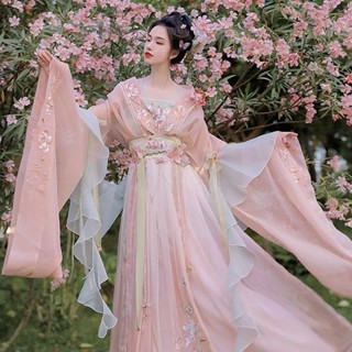 ❤พร้อมส่งทันที❤เสื้อเชิ้ต  แขนยาว  พิมพ์ลายดอกบัว  สไตล์จีน hanfu  ฮั่นฝู  ชุด hanfu  ชุดจีน  เสื้อผ้าจากจีน   hanfu หญิง   แฟชั่นฮั่นฝู สําหรับผู้หญิง